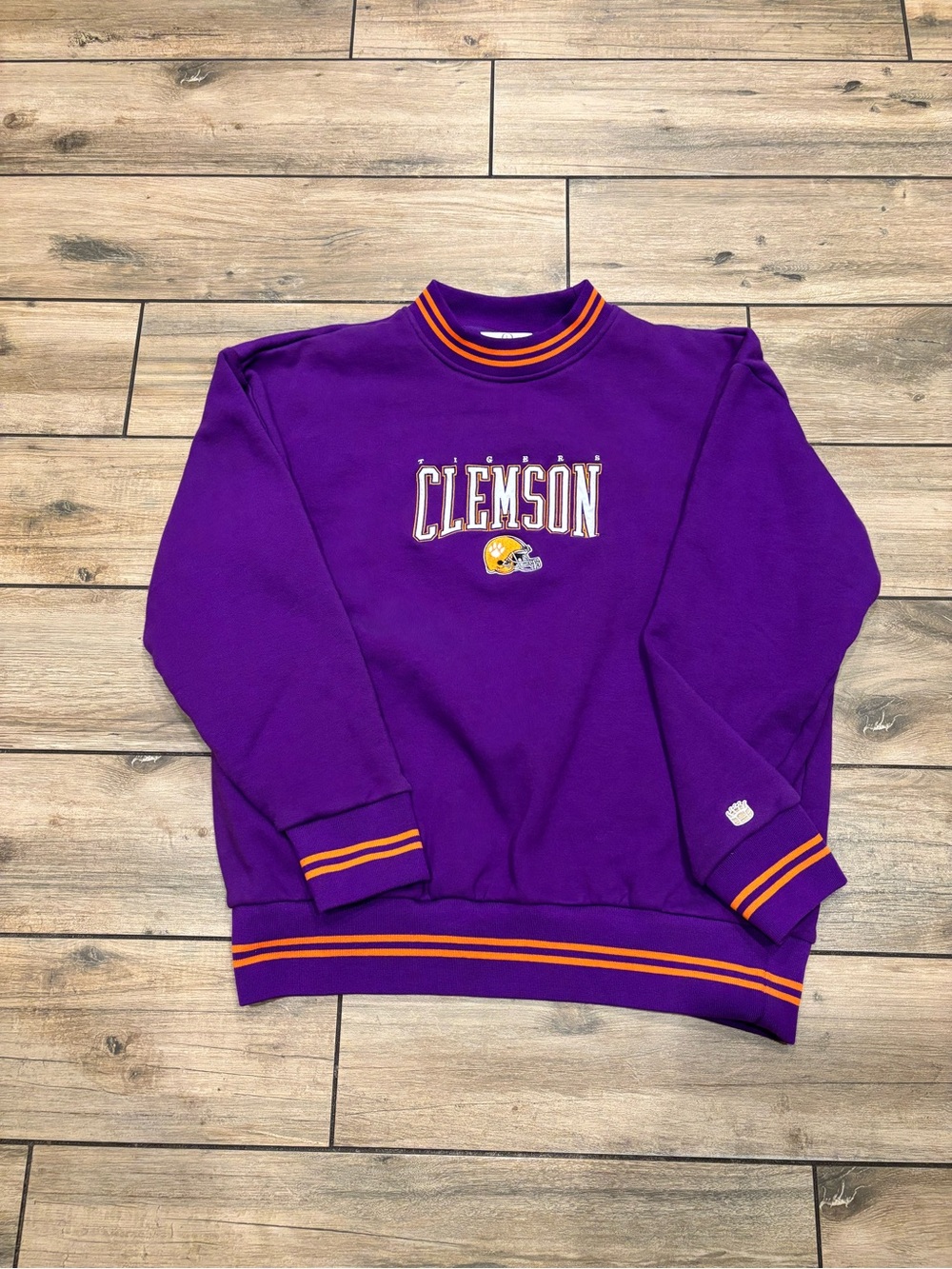 Vintage Style University of Clemson Tigers Homage Heavyweight Crewneck Size L